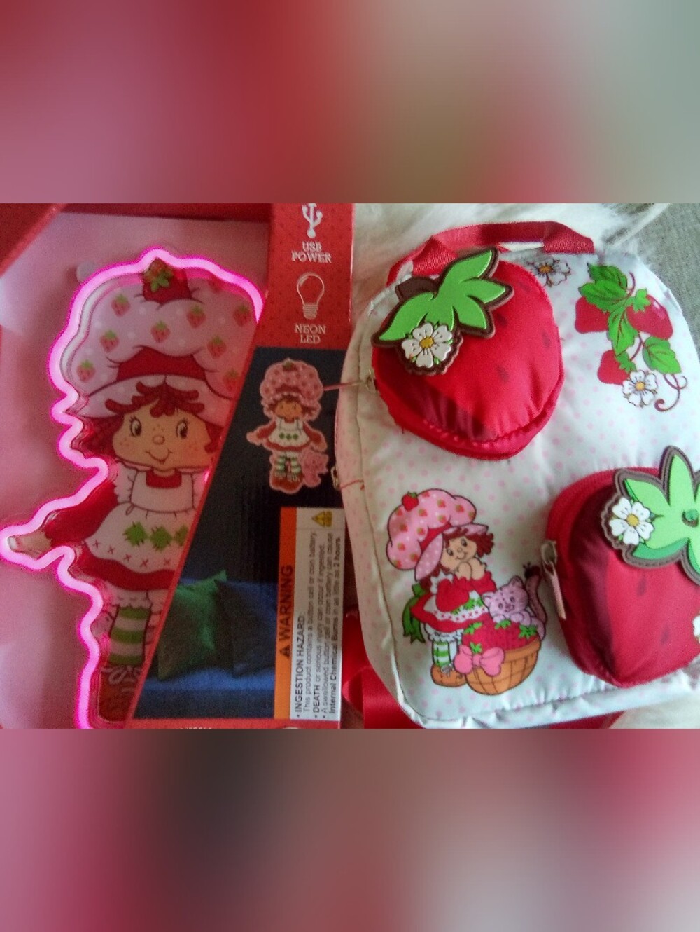Strawberry Shortcake Light & Backpack - Picture 1 of 4